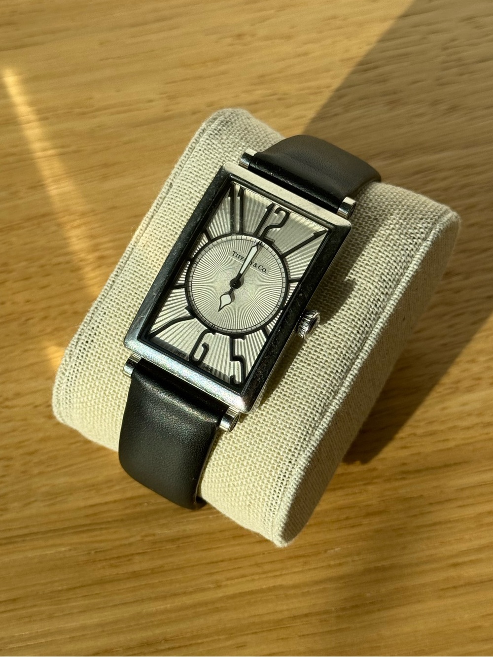 Tiffany & co gallery rectangular quartz watch